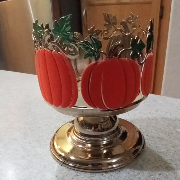 Bath & Body Works Accents Bath Body Works Pumpkin Leaves Candle Holder Poshmark